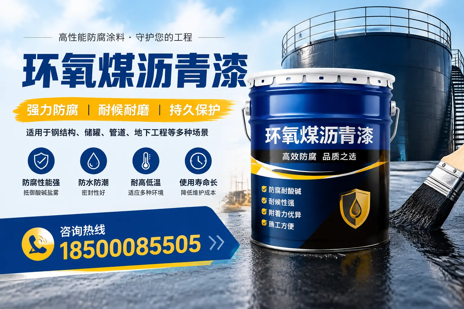 环氧煤沥青漆在工业中的应用,沁阳企业的选择